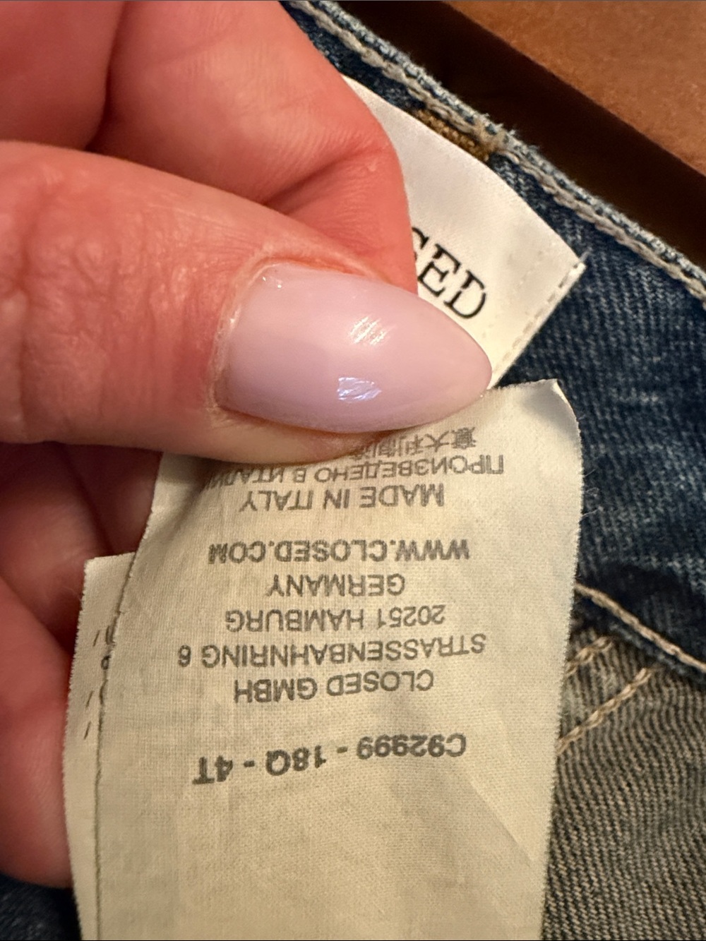 CLOSED baggy capri jeans shorts NWOT 450$ - Picture 14 of 14